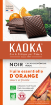 BIO hořká čokoláda s pomerančem 100 g Kaoka